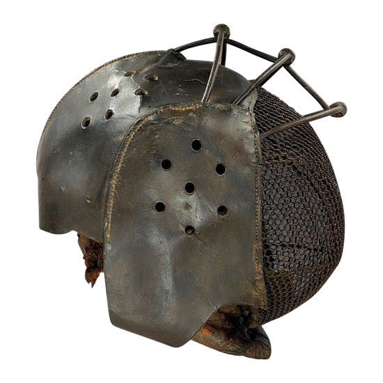 Fencing or cane fighting helmet - Italy - XIXth century