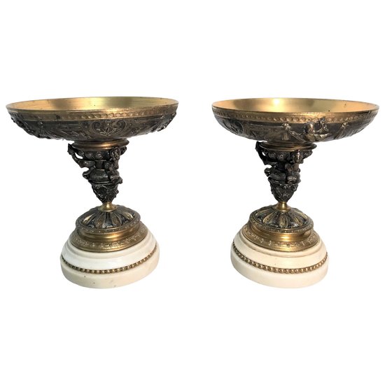 Paire de cassolettes époque Napoléon III