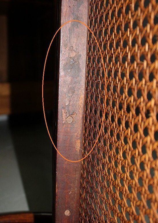 Rocking Chair et son Repose pieds en Hêtre, esprit Thonet – 1900