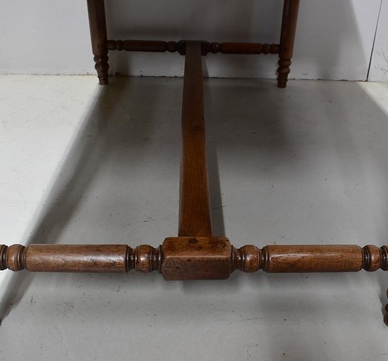 Table de Propriété Rectangulaire en Chêne Doré – Fin XIXe