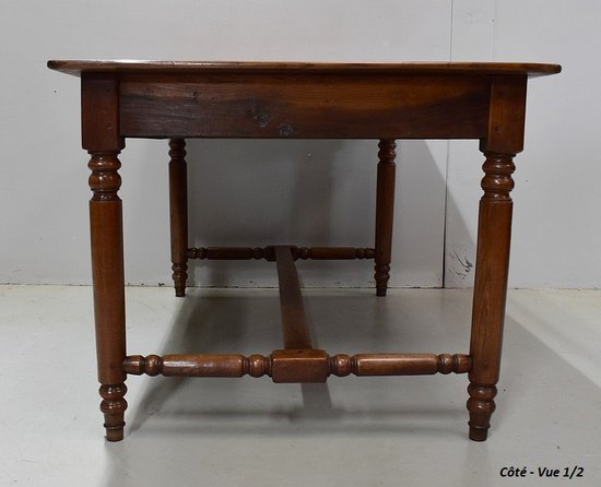 Table de Propriété Rectangulaire en Chêne Doré – Fin XIXe
