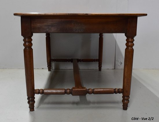 Table de Propriété Rectangulaire en Chêne Doré – Fin XIXe