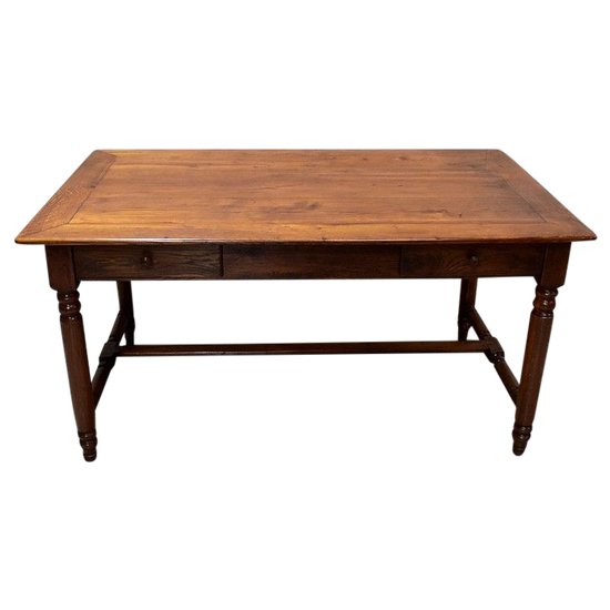 Rectangular Property Table in Gilded Oak - Late 19th century