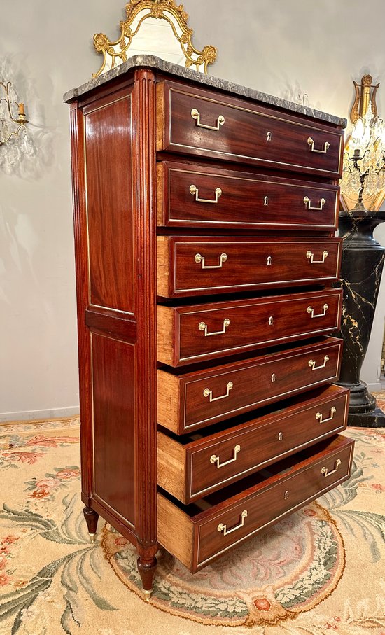Weekender in mogano di epoca Luigi XVI Circa 1780