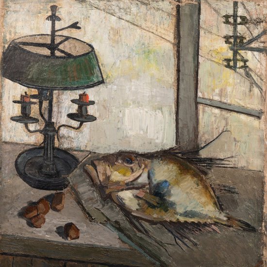 Nature-morte Au Poisson, Ginette Rapp (1928 - 1998)