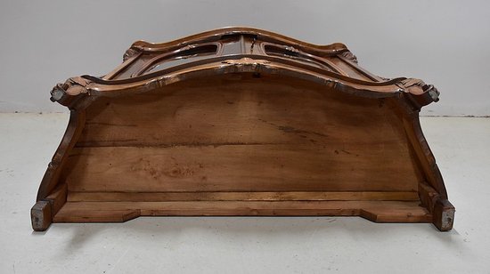 Small display case in Blond Walnut, Napoleon III period - 19th century