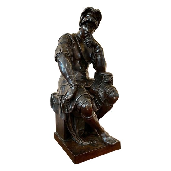 Bronzo Laurent De Medici Da Michelangelo, XIX Secolo