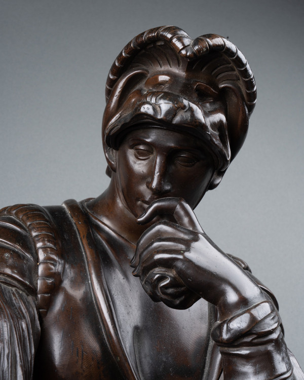 Bronze Laurent De Médicis D’après Michel-ange, XIXe Siècle