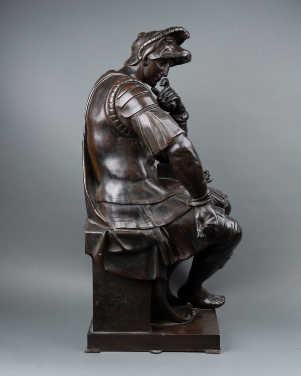 Bronze Laurent De Médicis D’après Michel-ange, XIXe Siècle