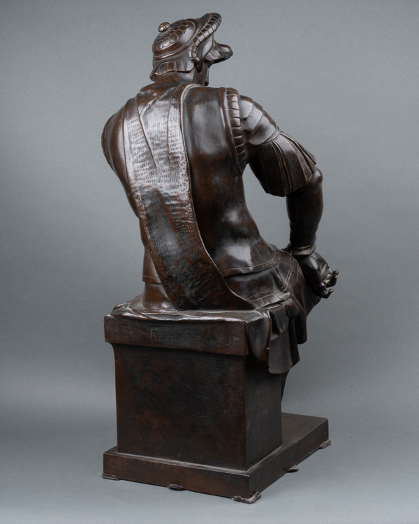 Bronze Laurent De Médicis D’après Michel-ange, XIXe Siècle