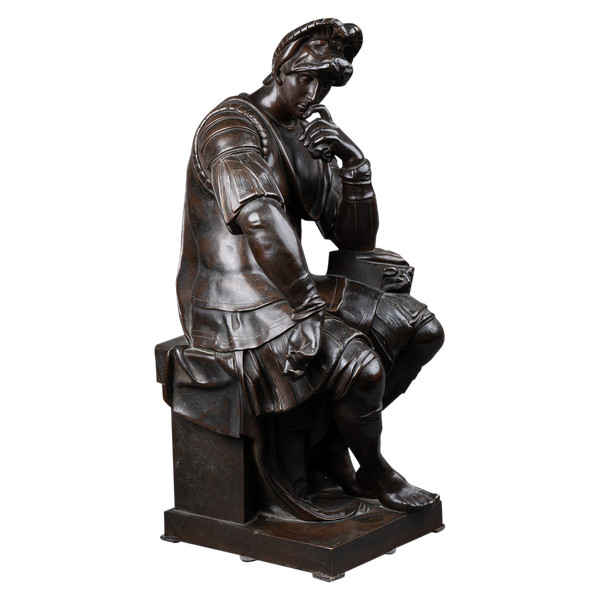 Bronze Laurent De Médicis D’après Michel-ange, XIXe Siècle