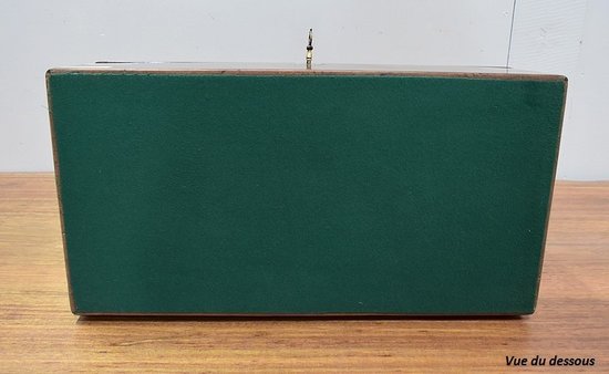 Large Rosewood Travel Writing Case - Late 19th century