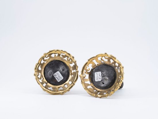 Coppia di bronzi decorativi, XIX secolo