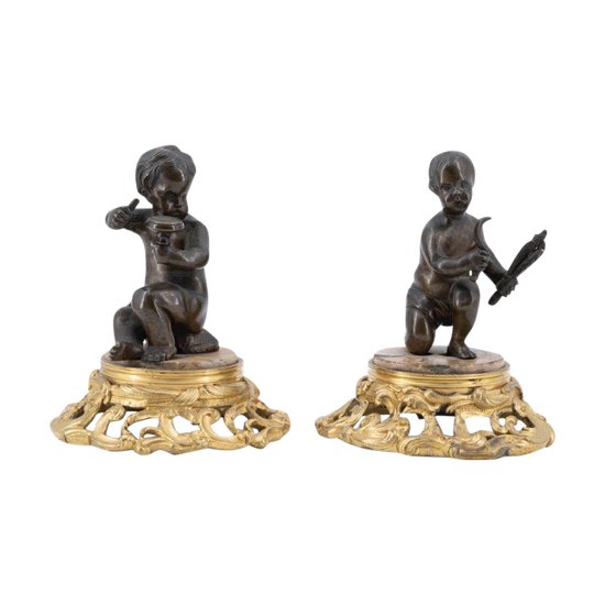 Pair Of Decorative Bronzes, 19th Century