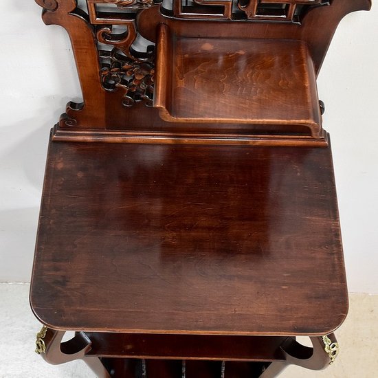 Meuble à Musique en Hêtre teinté, esprit Asiatique, attribué à G. Viardot – 1900