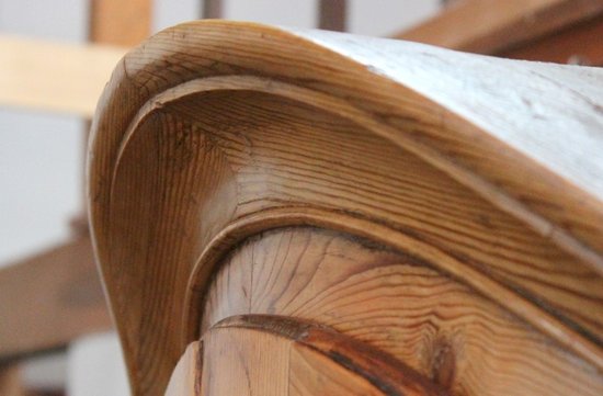 Corner Bookcase in Pine - End of XVIIIth century