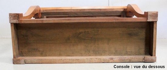 Console en Merisier massif, époque Restauration – 1820
