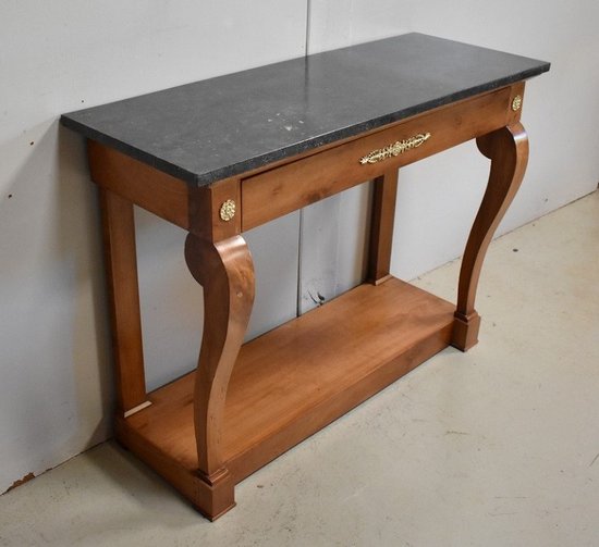 Console en Merisier massif, époque Restauration – 1820