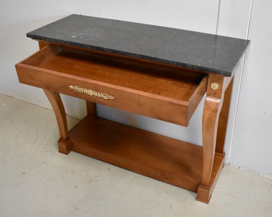 Console en Merisier massif, époque Restauration – 1820