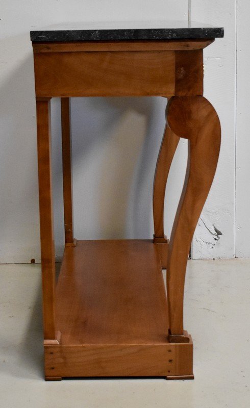 Console en Merisier massif, époque Restauration – 1820
