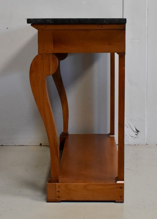 Console en Merisier massif, époque Restauration – 1820