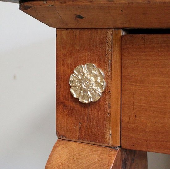 Console en Merisier massif, époque Restauration – 1820