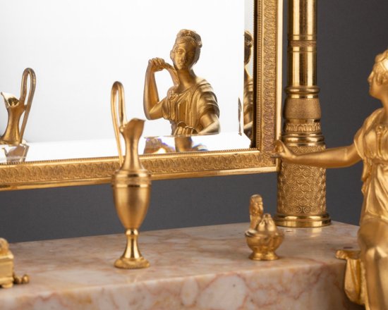 Empire Period Psyche Mirror, Early 19th Century
