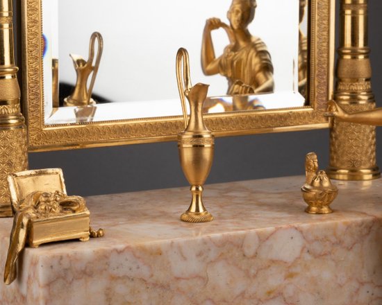 Empire Period Psyche Mirror, Early 19th Century