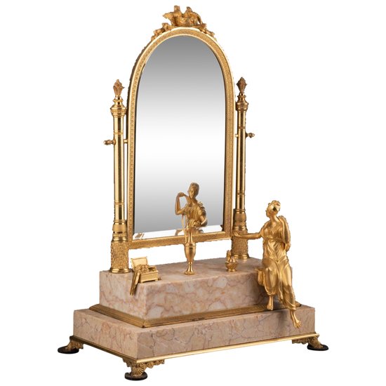 Empire Period Psyche Mirror, Early 19th Century