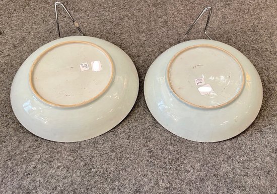 Deux Assiettes Chinoises, XIXe Siècle