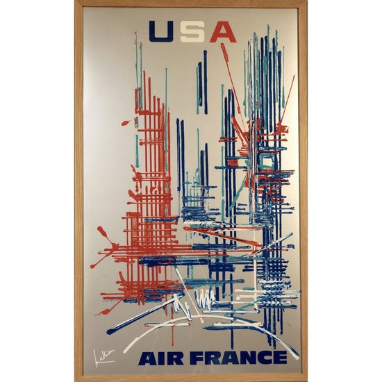 Air France Georges Mathieu-Plakat