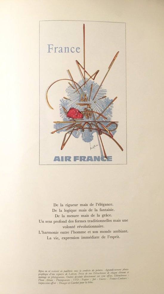 Affiche Air France Georges Mathieu