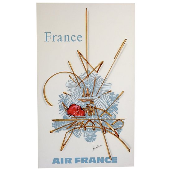 Air France Georges Mathieu-Plakat