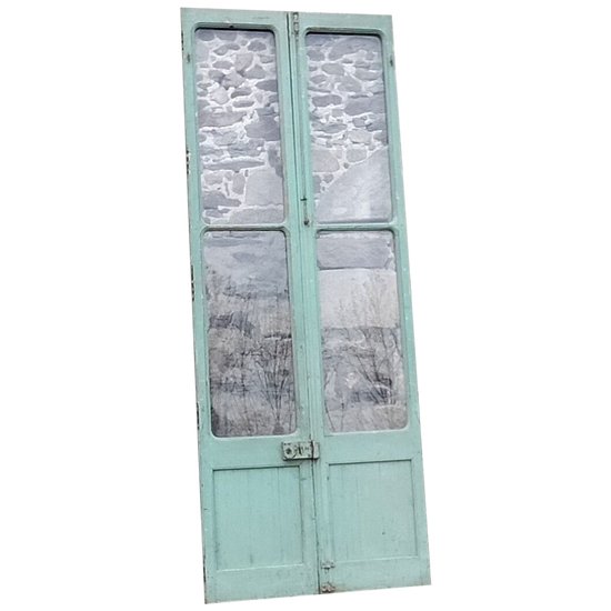 Antique Double Glass Door High Height 289 Cm
