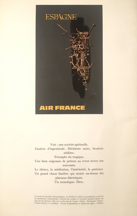 Air France Georges Mathieu Poster