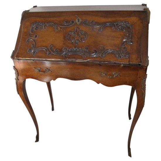 Secrétaire à abattant. Style LXV. Fin XIXème siècle.