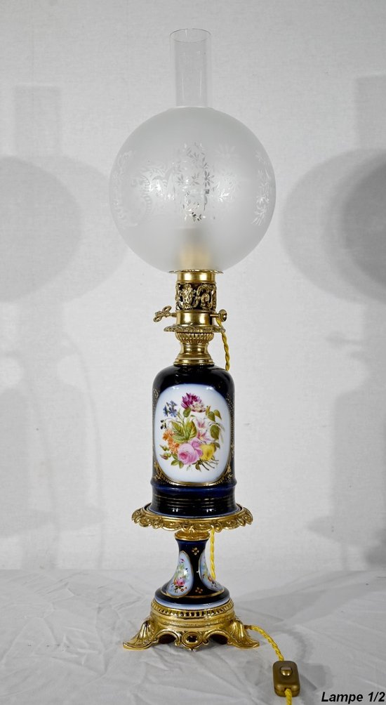 Pair of Neuburger-Lemonon lamps - End of XIXth century