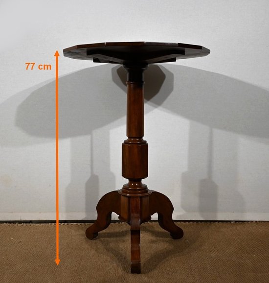 Petit Guéridon Tripode en Acajou, époque Restauration – 1ère partie du XIXe