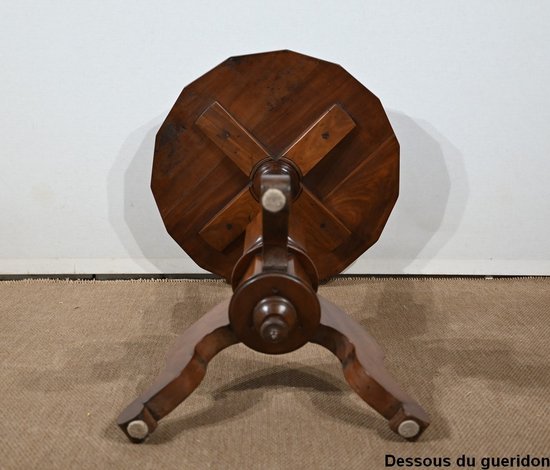 Petit Guéridon Tripode en Acajou, époque Restauration – 1ère partie du XIXe