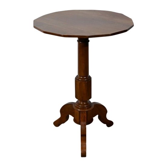 Mahogany Tripod Pedestal Table, Restoration period - 1st part of the 19th century