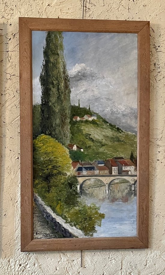 Diptyque de paysages de Dordogne et du Périgord, daté 1928
