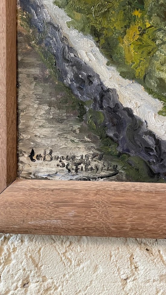 Diptyque de paysages de Dordogne et du Périgord, daté 1928