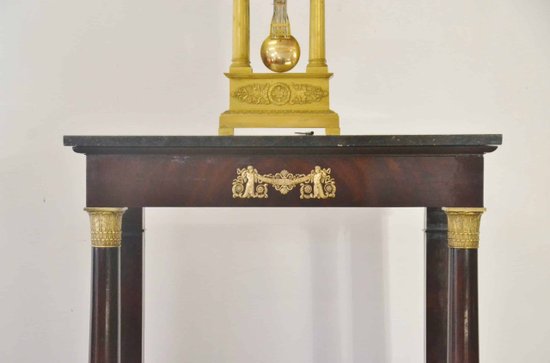 Console restauration en acajou XIXeme siècle 