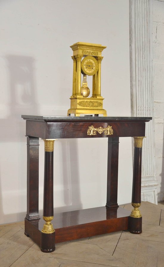 Console restauration en acajou XIXeme siècle 