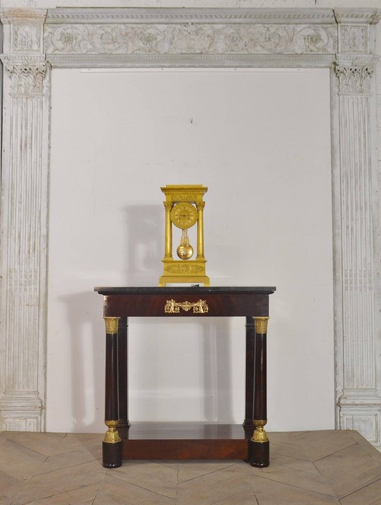 Console restauration en acajou XIXeme siècle 