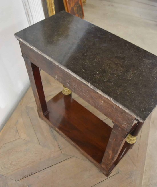 Console restauration en acajou XIXeme siècle 