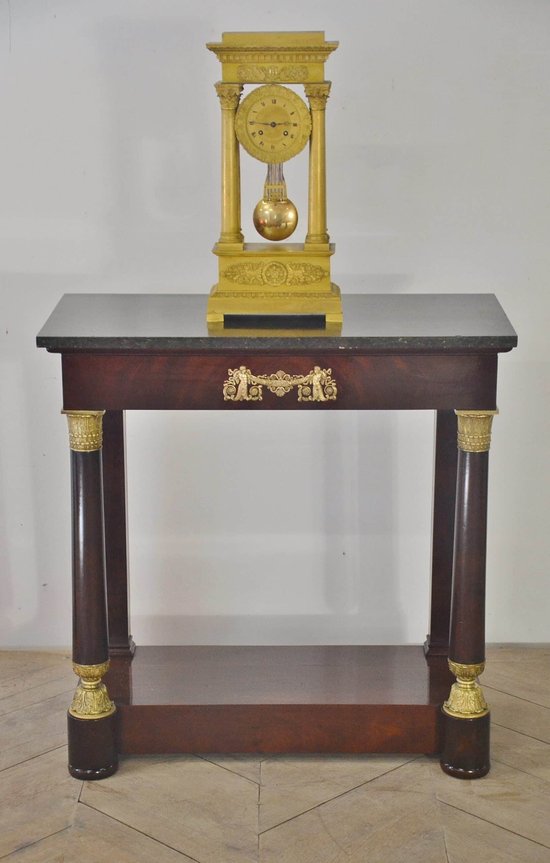 Console restauration en acajou XIXeme siècle 
