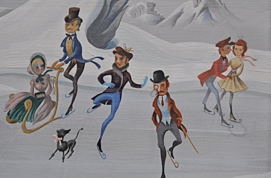 Gouache Sur Carton Signée Datée