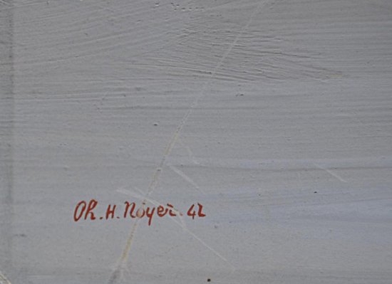Gouache Sur Carton Signée Datée