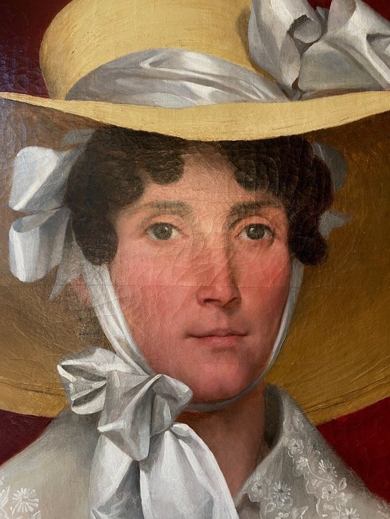 Ritratto estivo: donna con cappello, XIX secolo